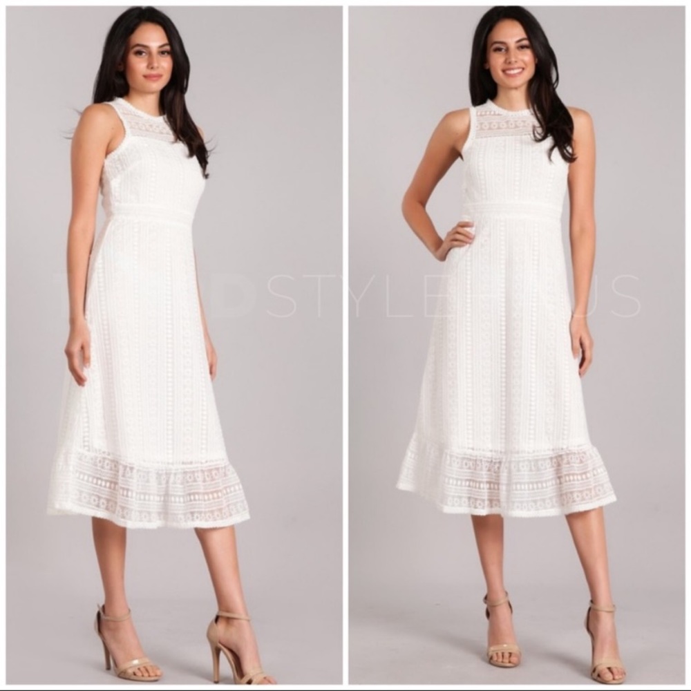 ☀️LAST2️⃣//WHITE LACE DRESS - Picture 3 of 7